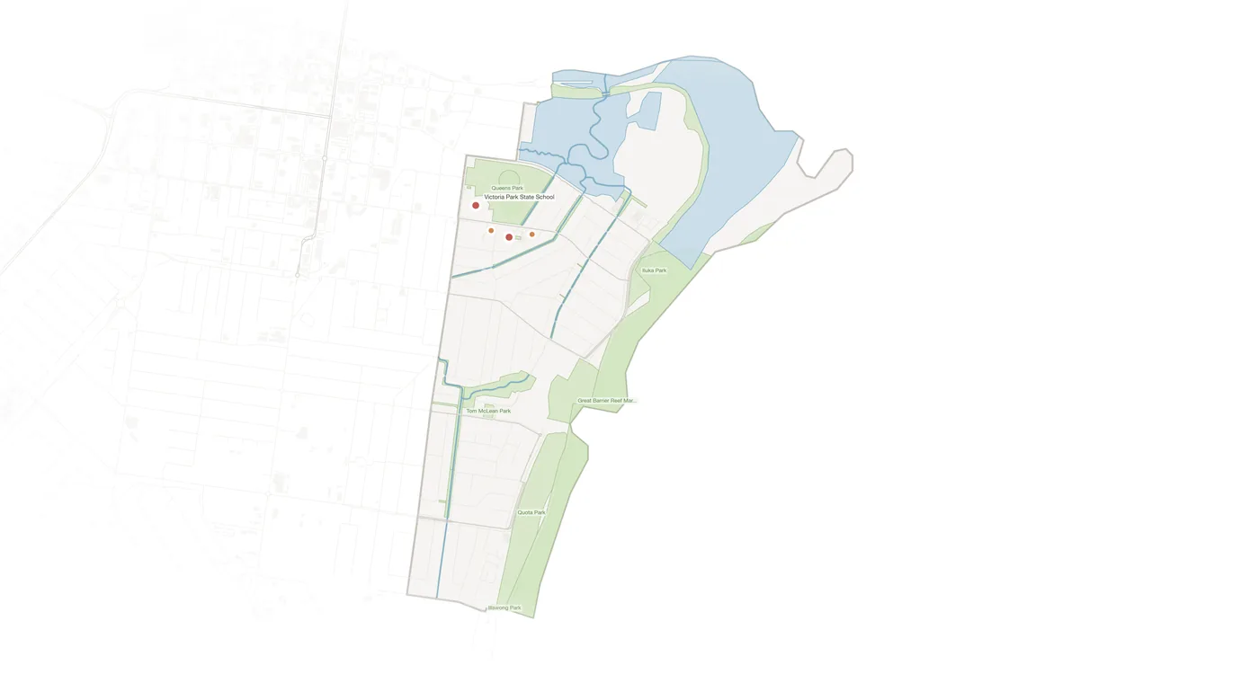 East Mackay urban fabric map