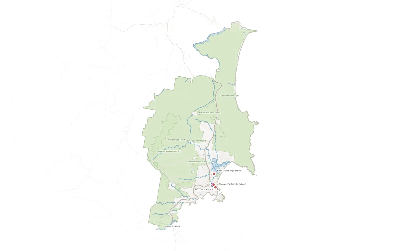 Eden urban fabric map