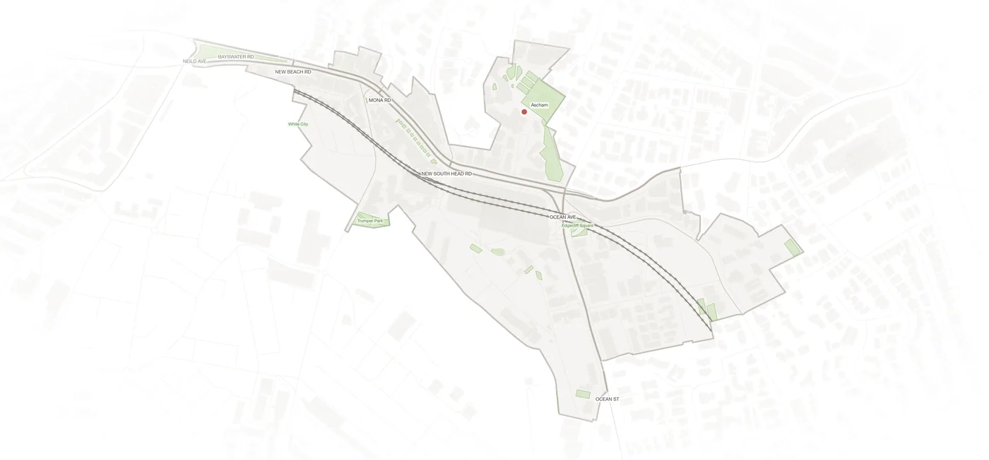 Edgecliff urban fabric map