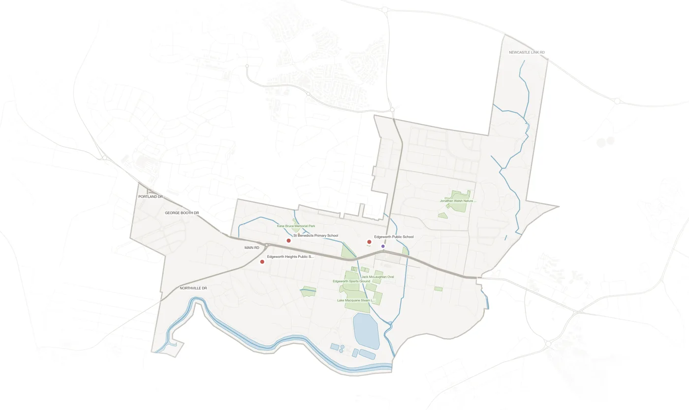 Edgeworth urban fabric map