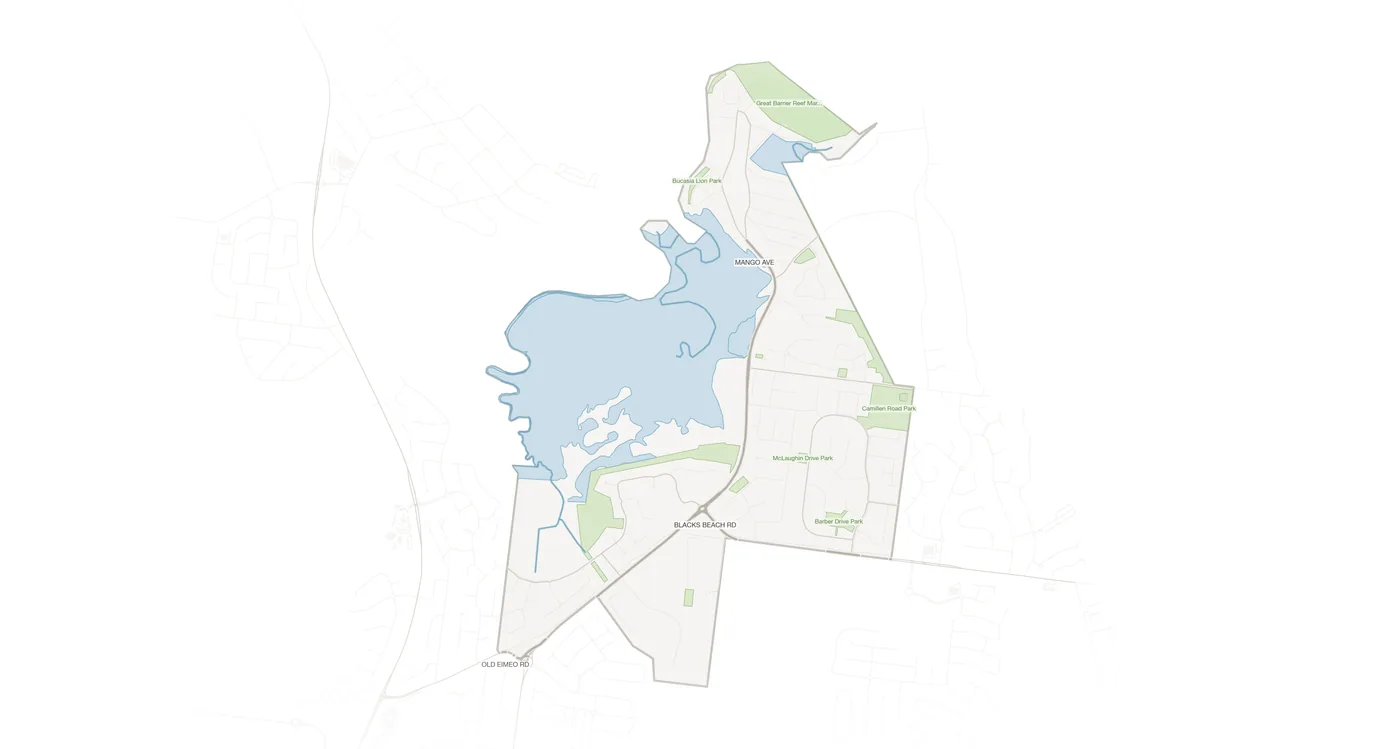 Eimeo urban fabric map