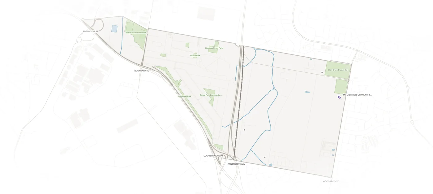 Ellen Grove urban fabric map