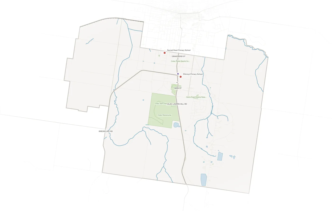 Elliminyt urban fabric map