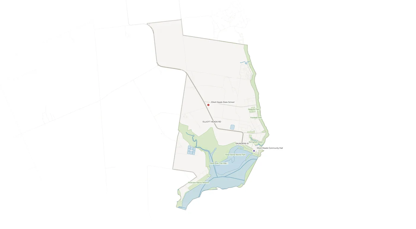 Elliott Heads urban fabric map