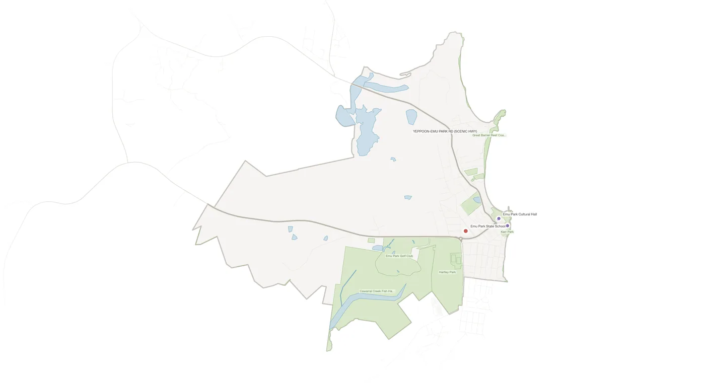 Emu Park urban fabric map