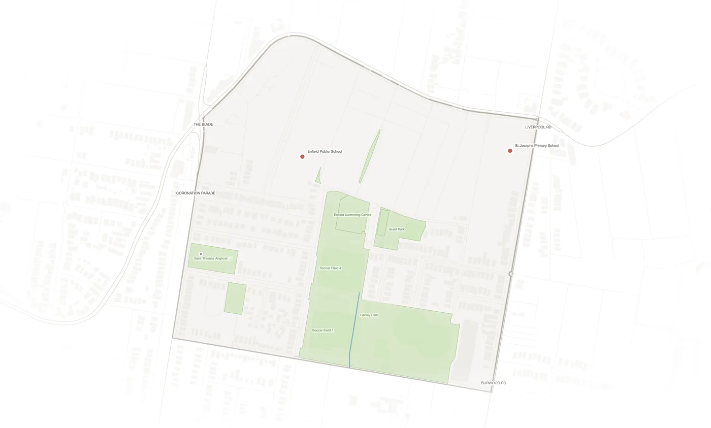 Enfield urban fabric map