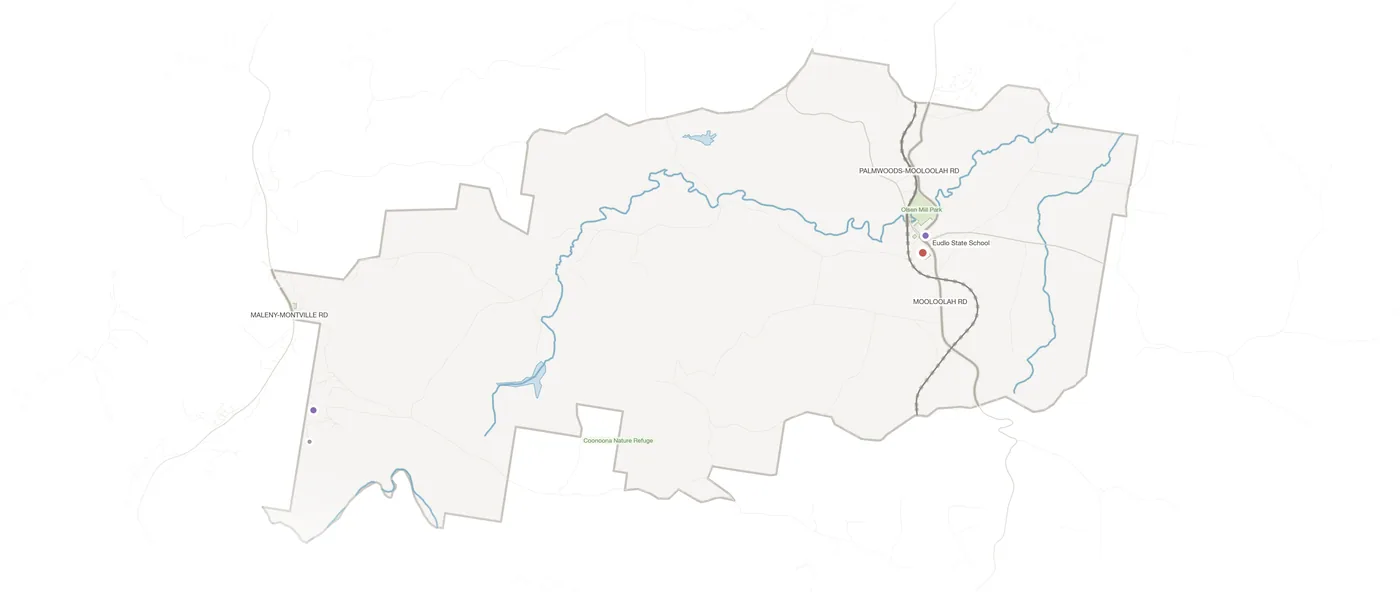 Eudlo urban fabric map