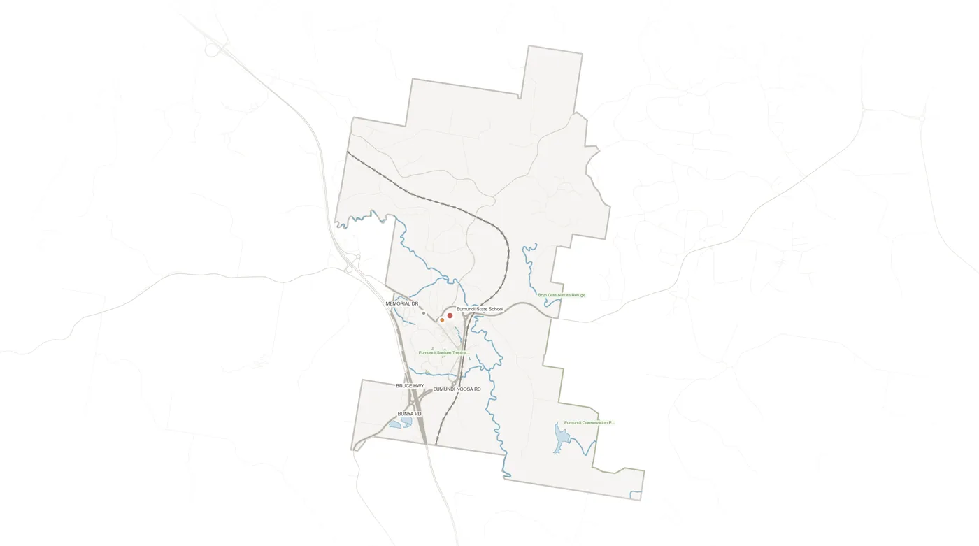 Eumundi urban fabric map