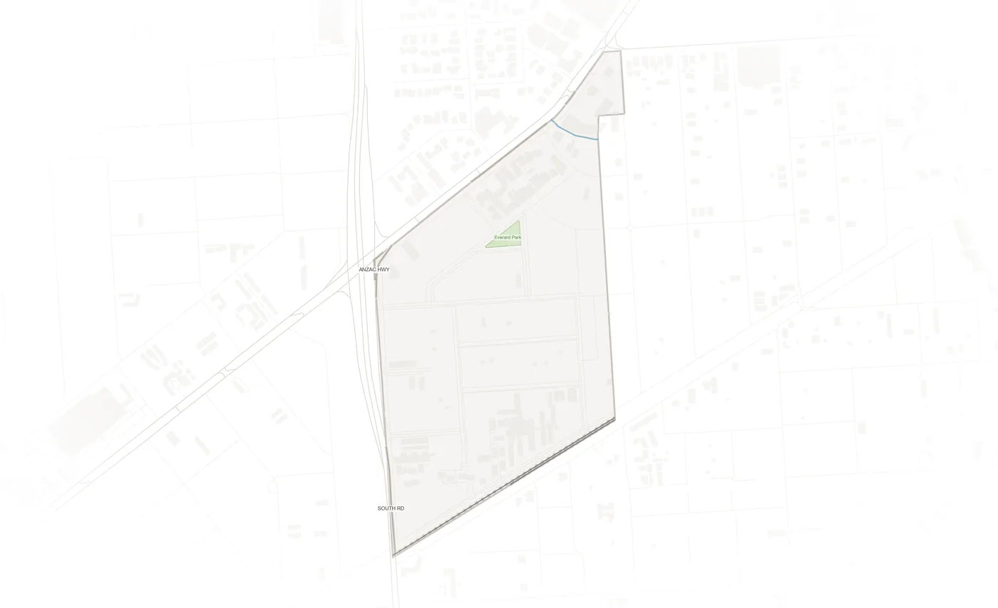 Everard Park urban fabric map