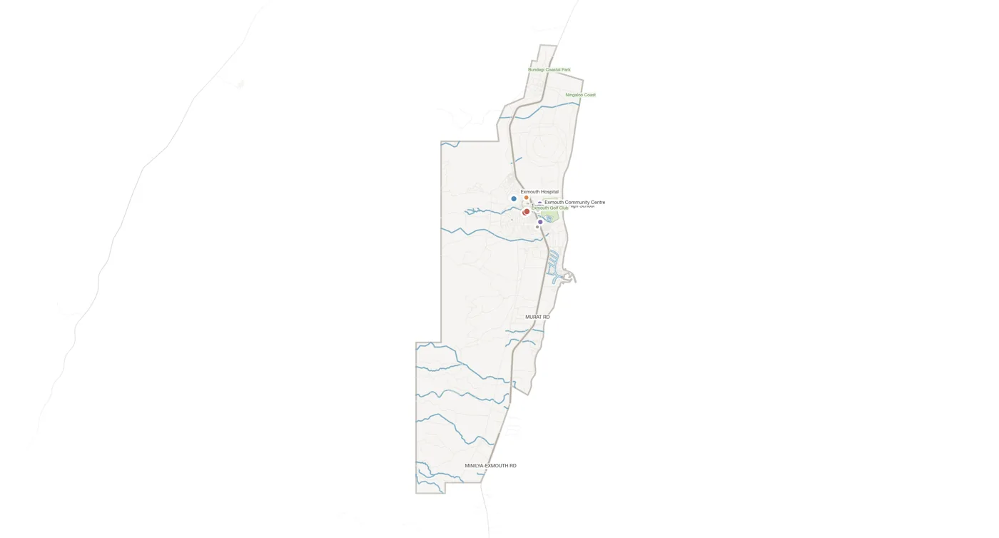 Exmouth urban fabric map