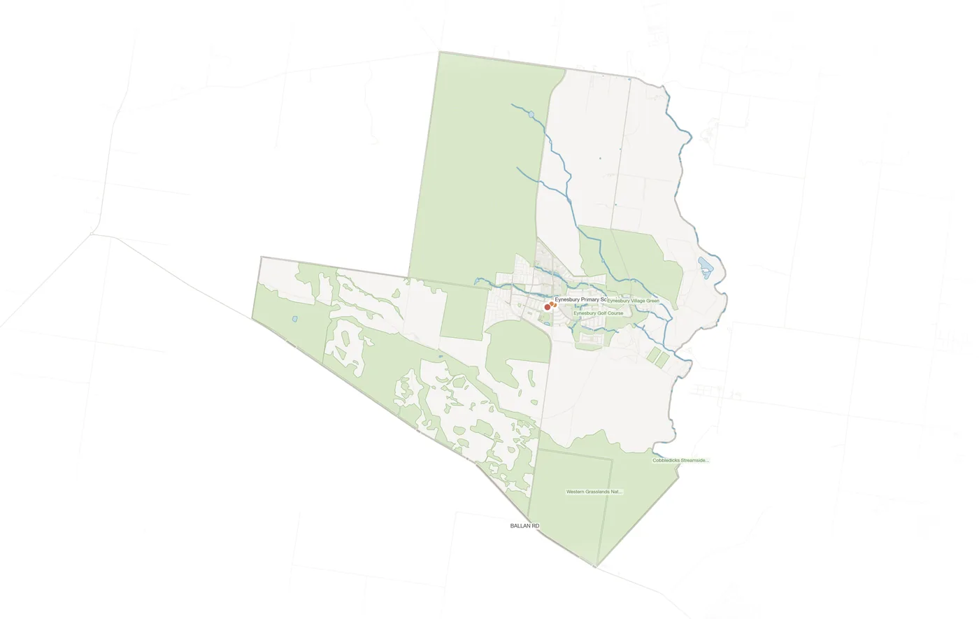 Eynesbury urban fabric map