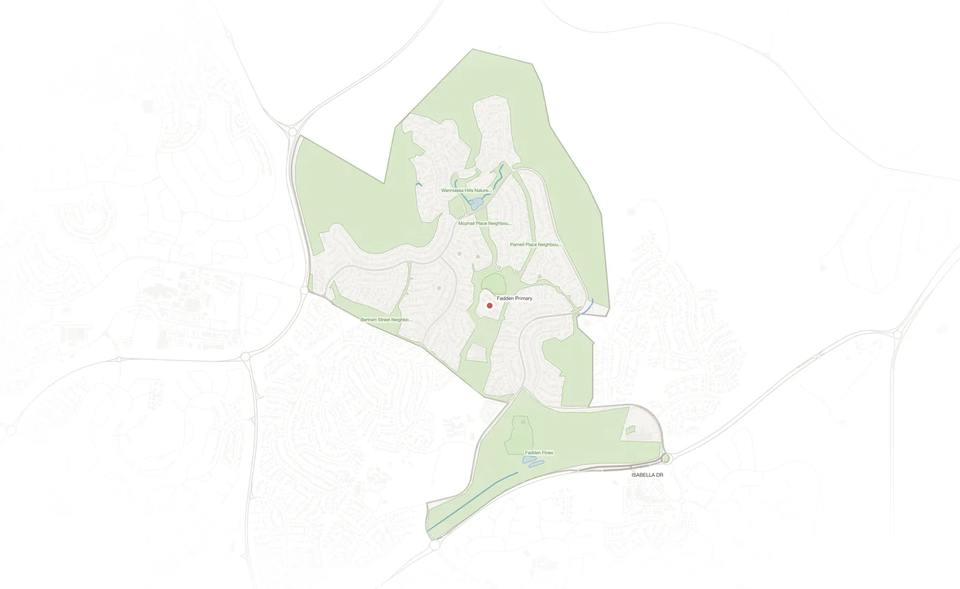 Fadden urban fabric map