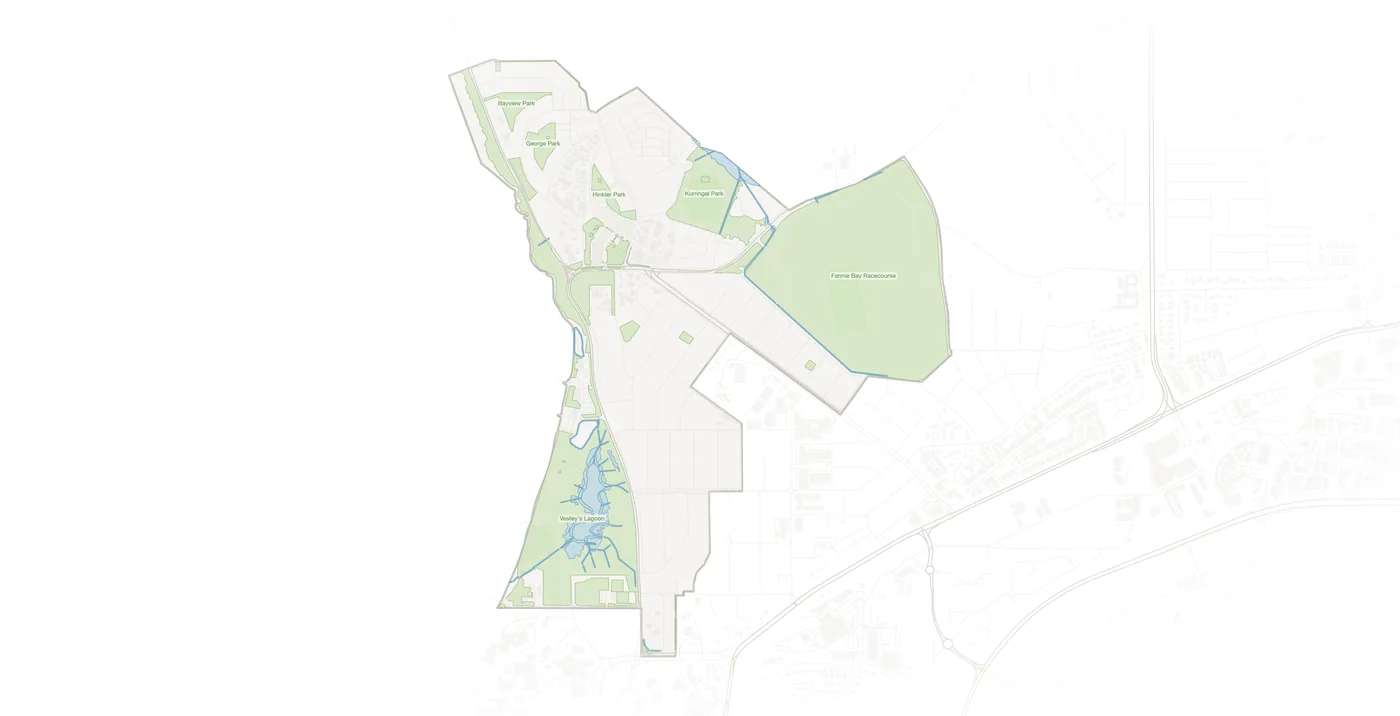 Fannie Bay urban fabric map