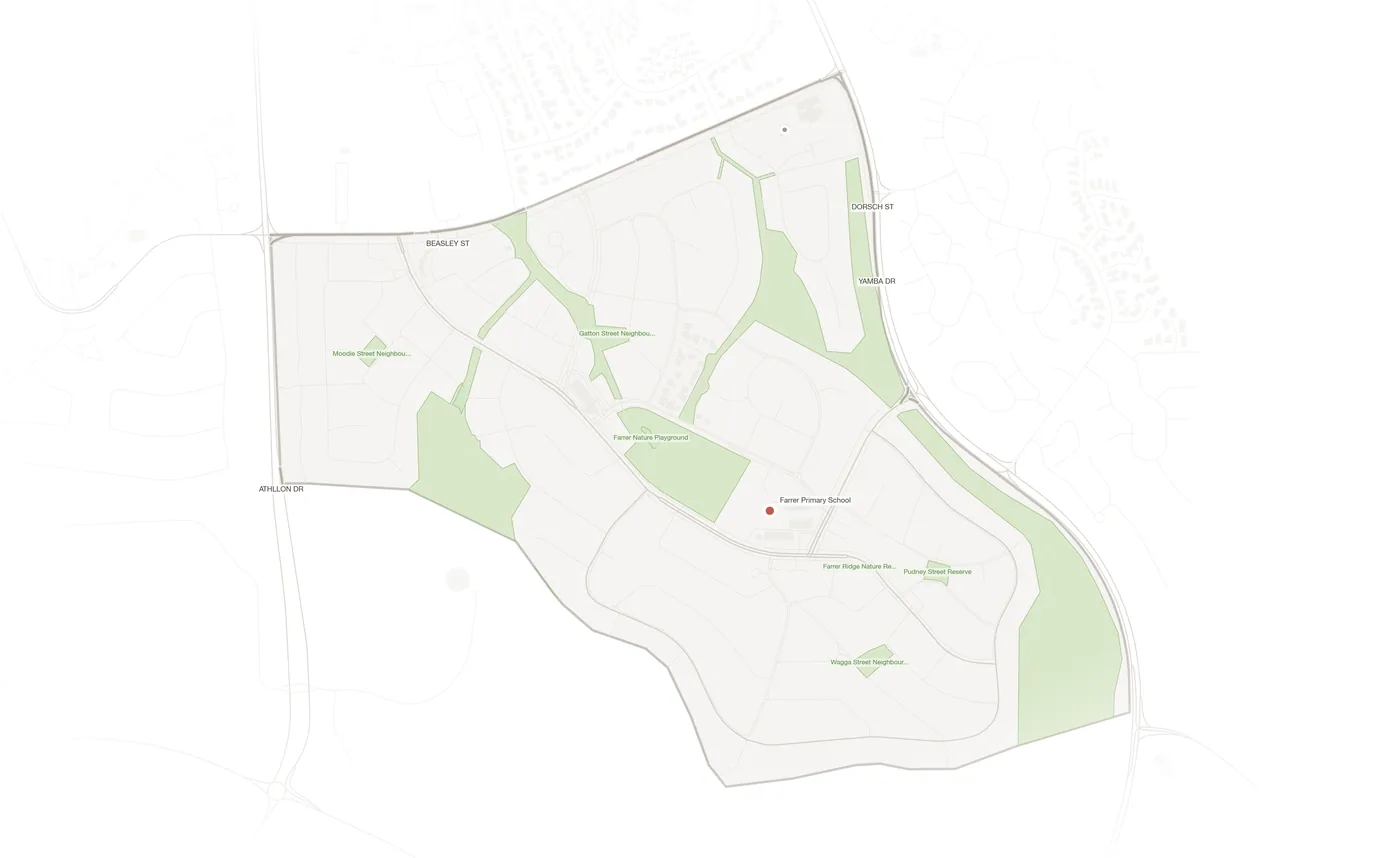 Farrer urban fabric map