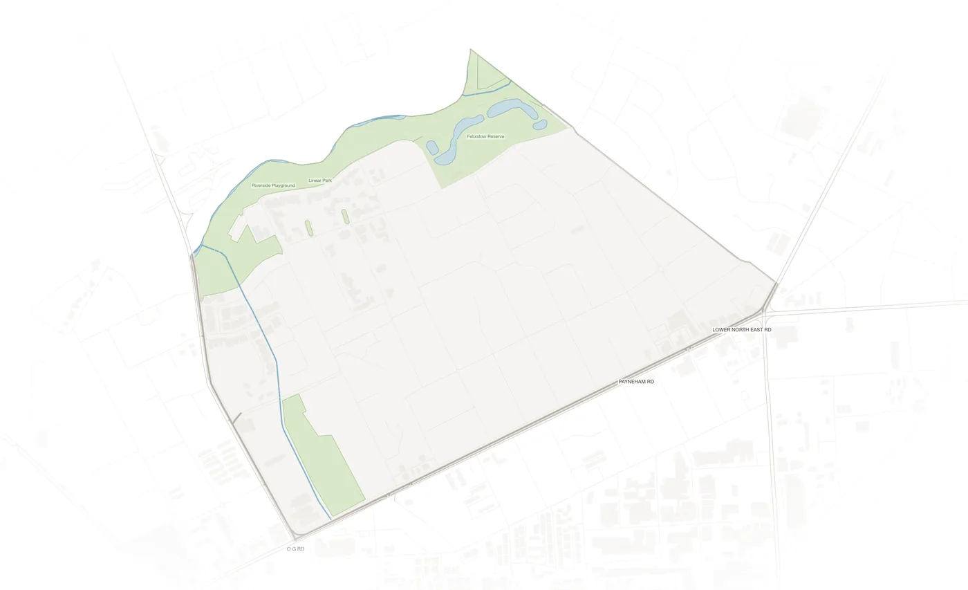 Felixstow urban fabric map