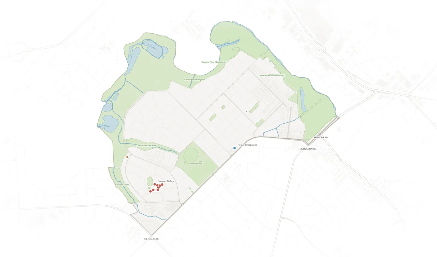 Ferndale urban fabric map