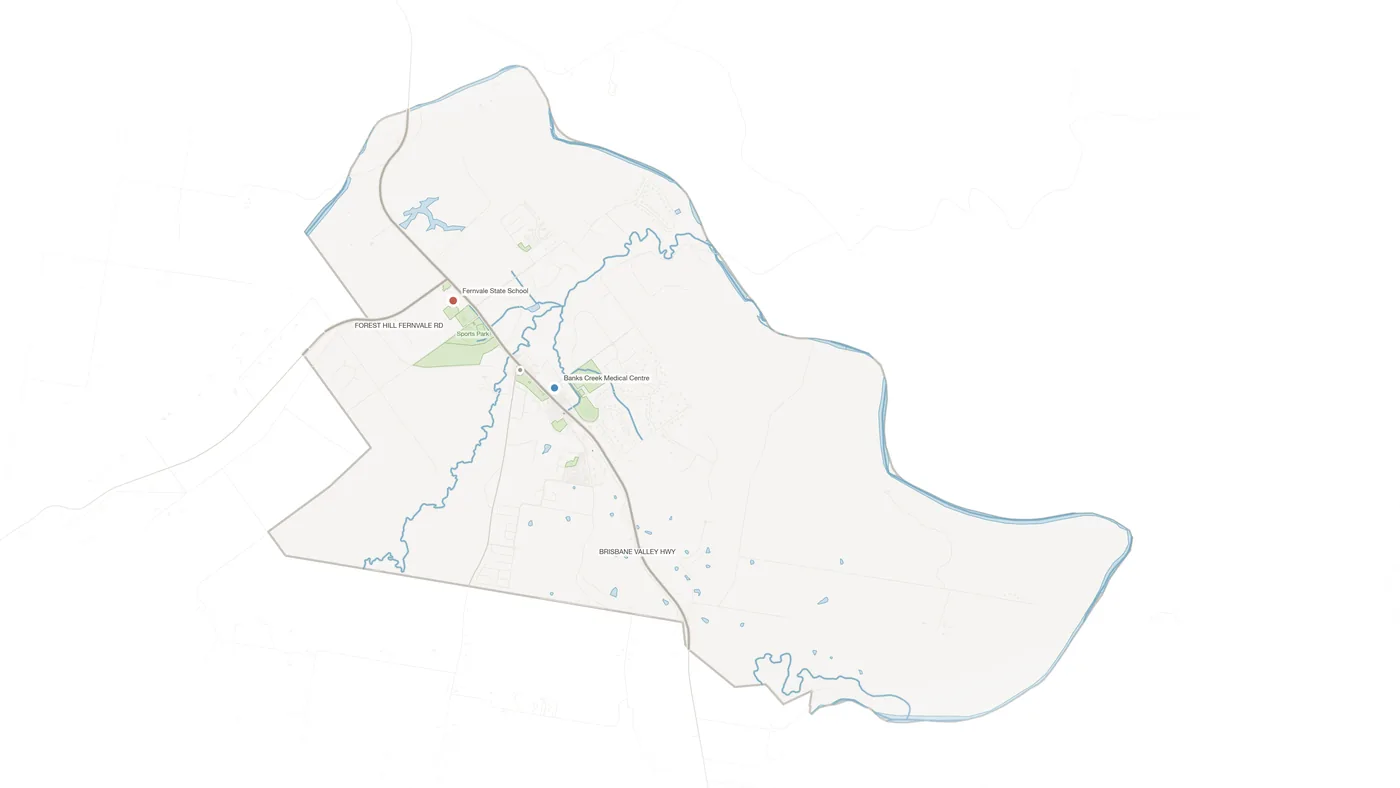 Fernvale urban fabric map