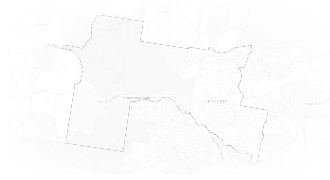 Ferny Hills urban fabric map