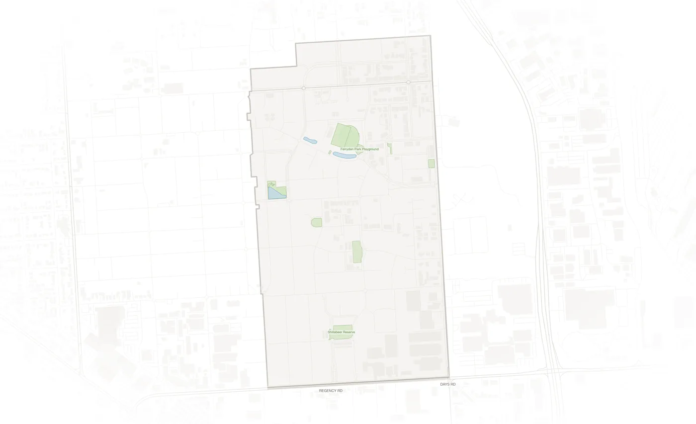 Ferryden Park urban fabric map