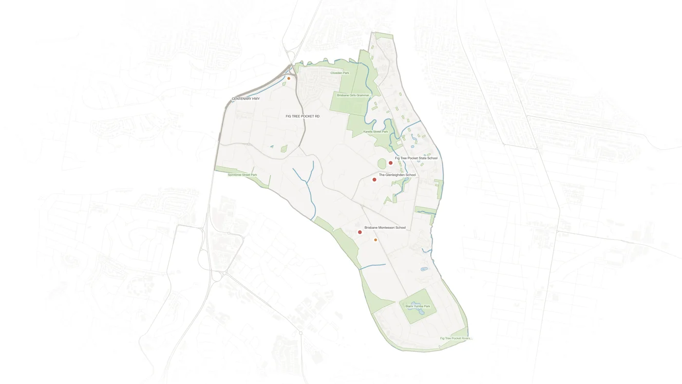 Fig Tree Pocket urban fabric map