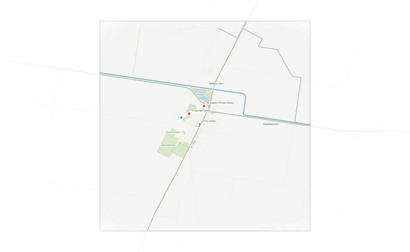 Finley urban fabric map