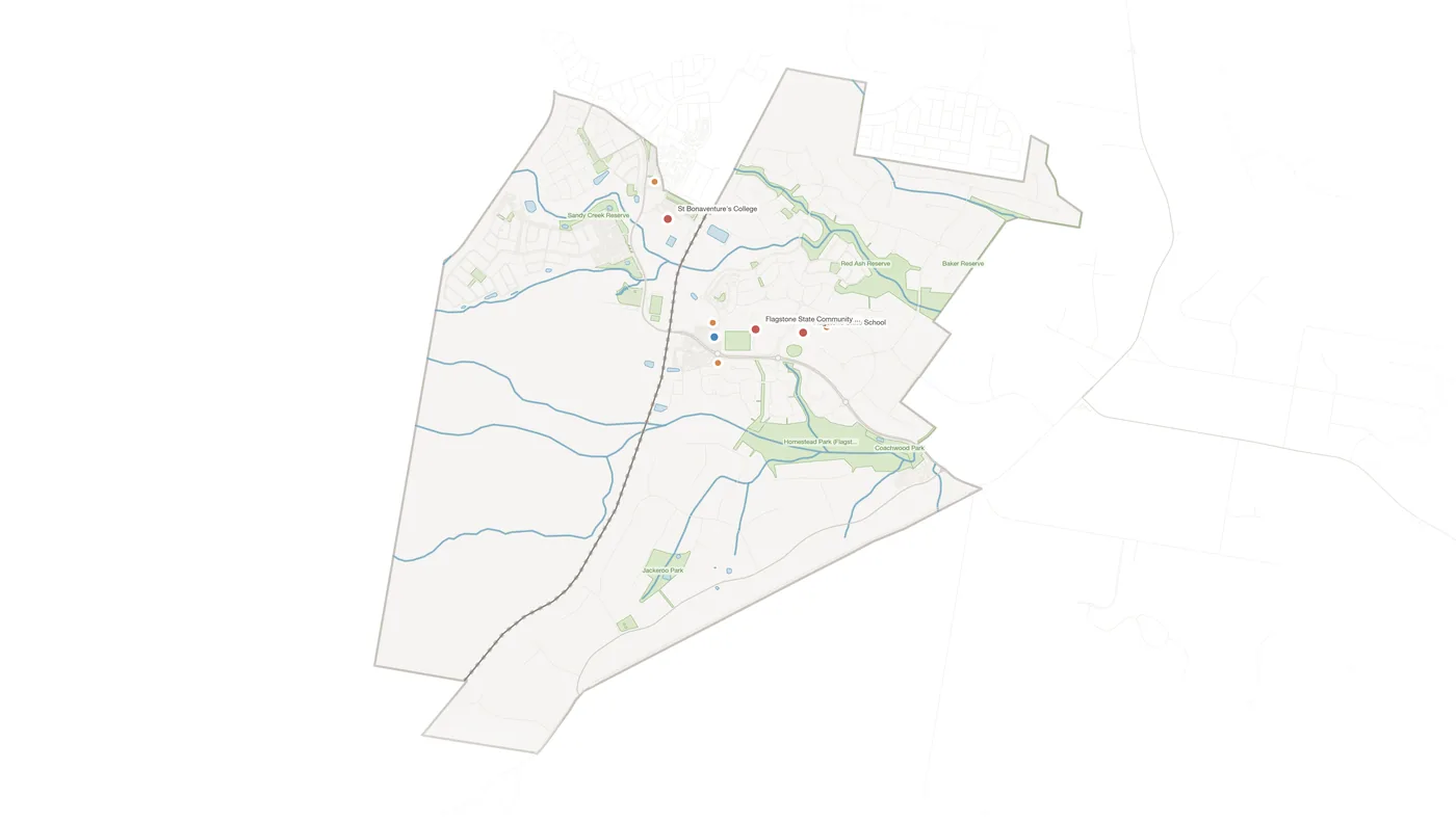Flagstone urban fabric map