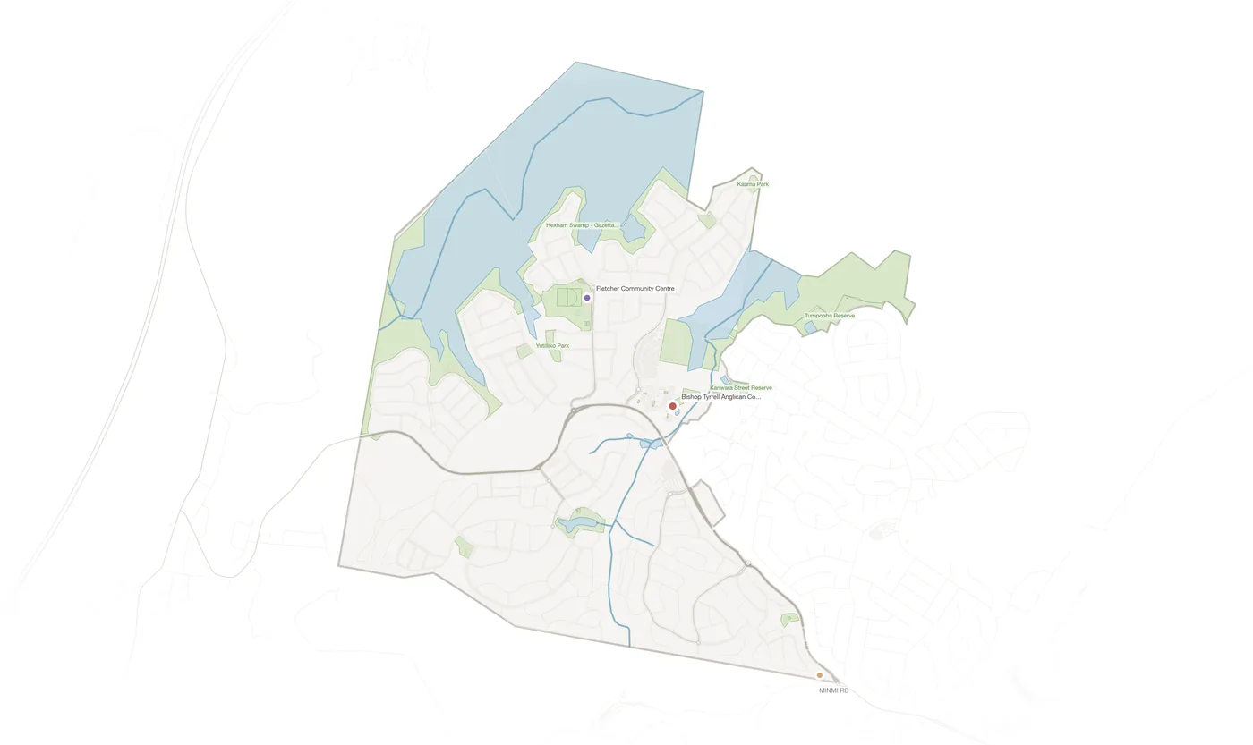Fletcher urban fabric map