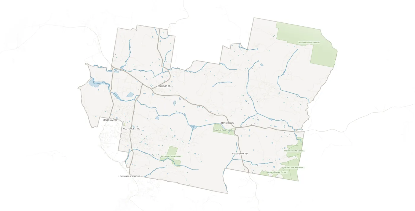Forcett urban fabric map