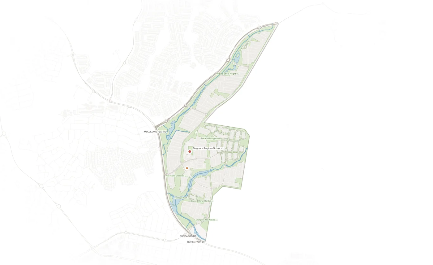 Forde urban fabric map