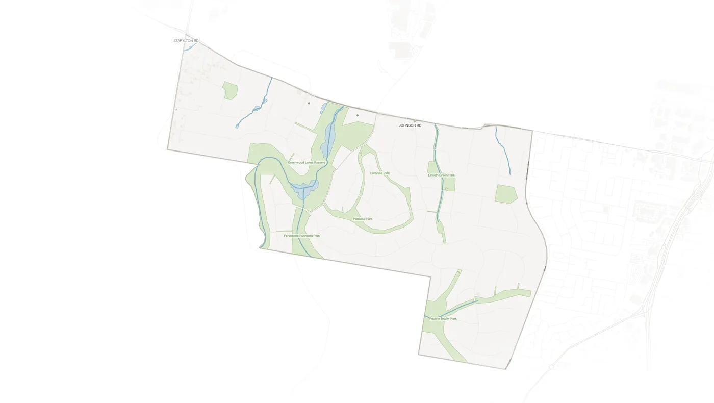 Forestdale urban fabric map