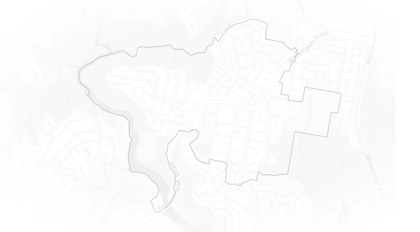 Forestville urban fabric map