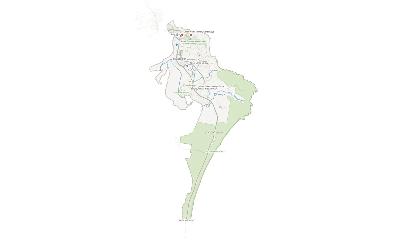 Forster urban fabric map