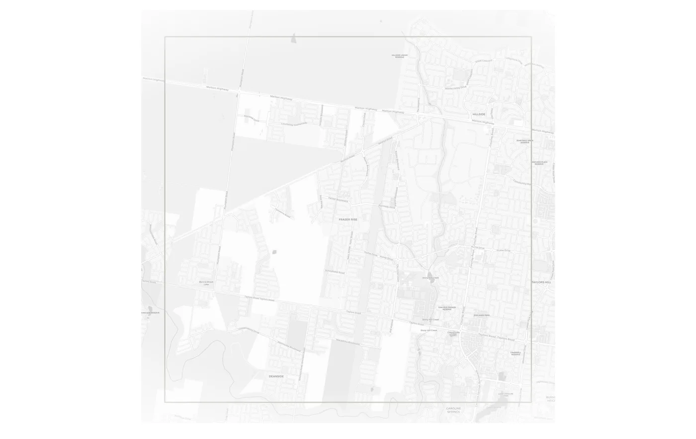 Fraser Rise urban fabric map
