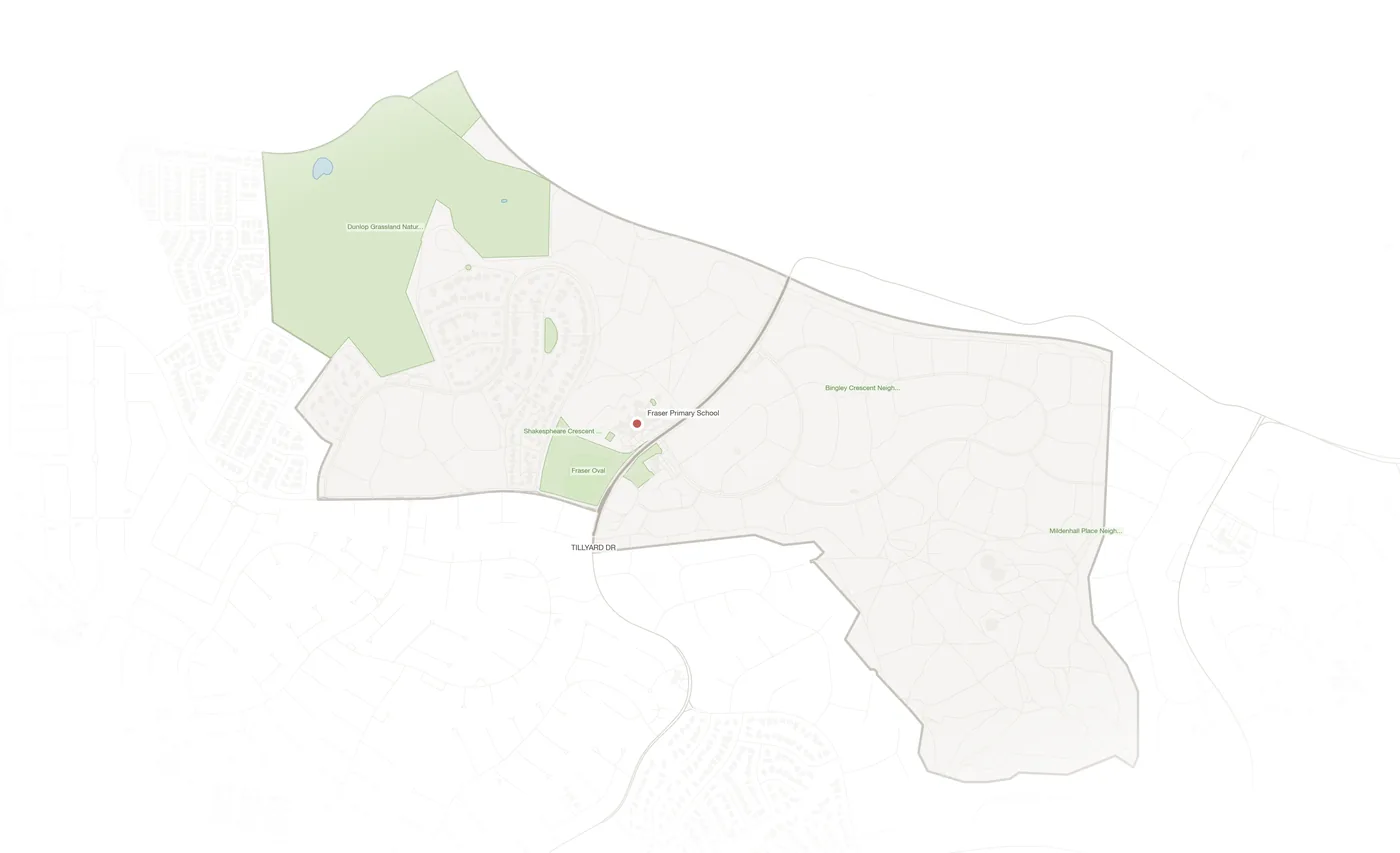 Fraser urban fabric map