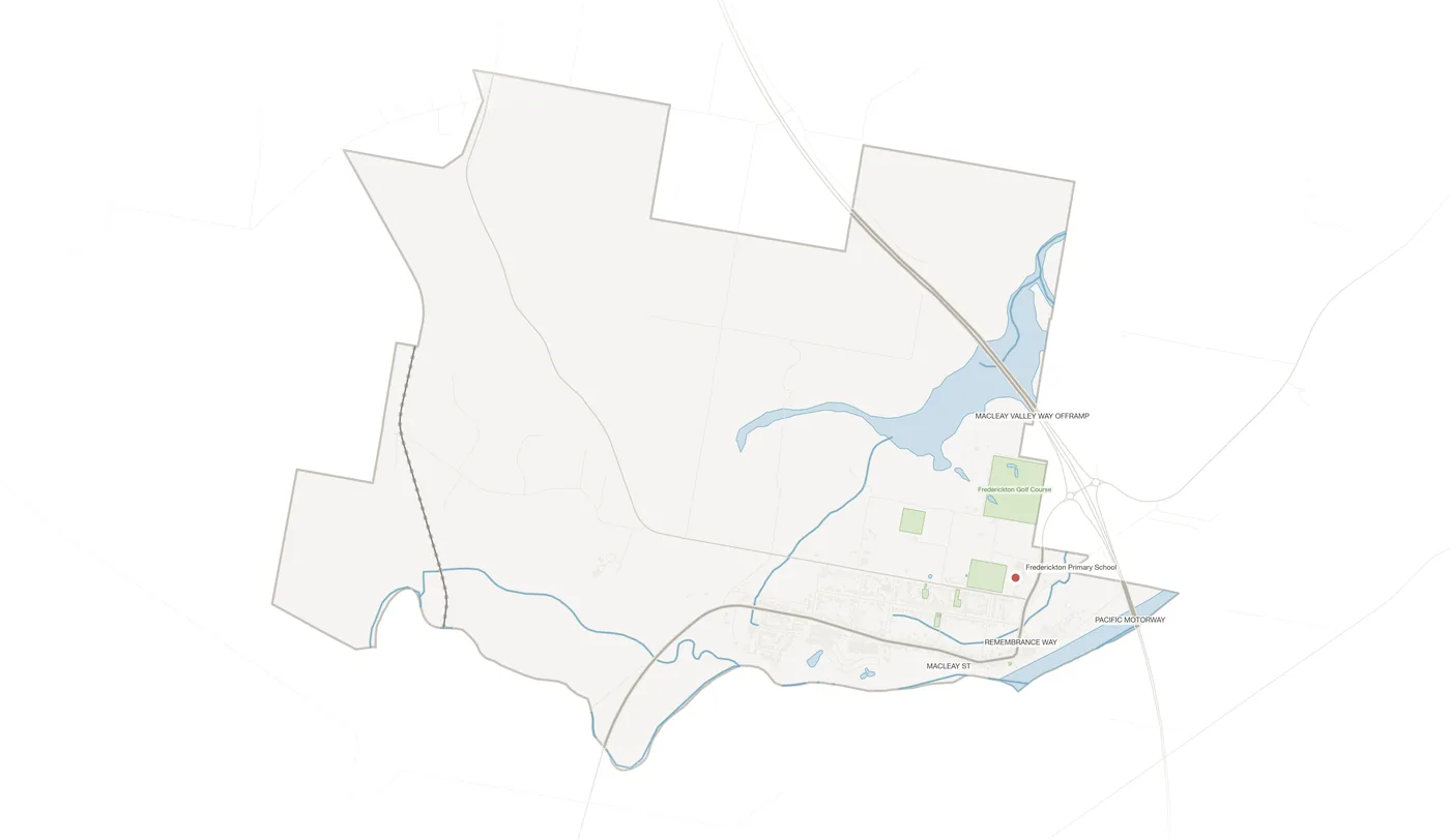 Frederickton urban fabric map
