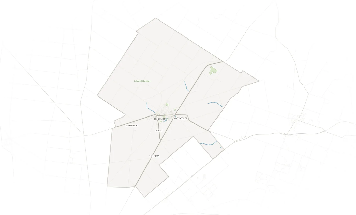 Freeling urban fabric map