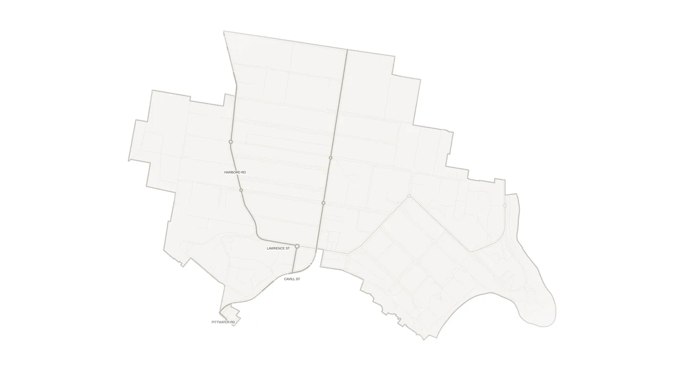 Freshwater urban fabric map