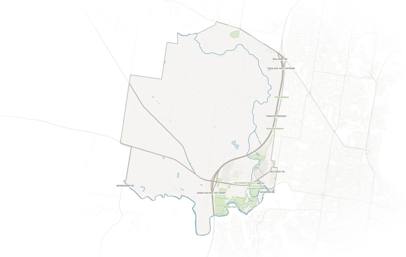 Fyansford urban fabric map