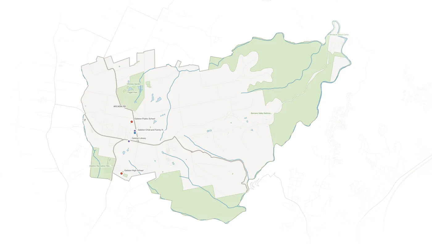 Galston urban fabric map