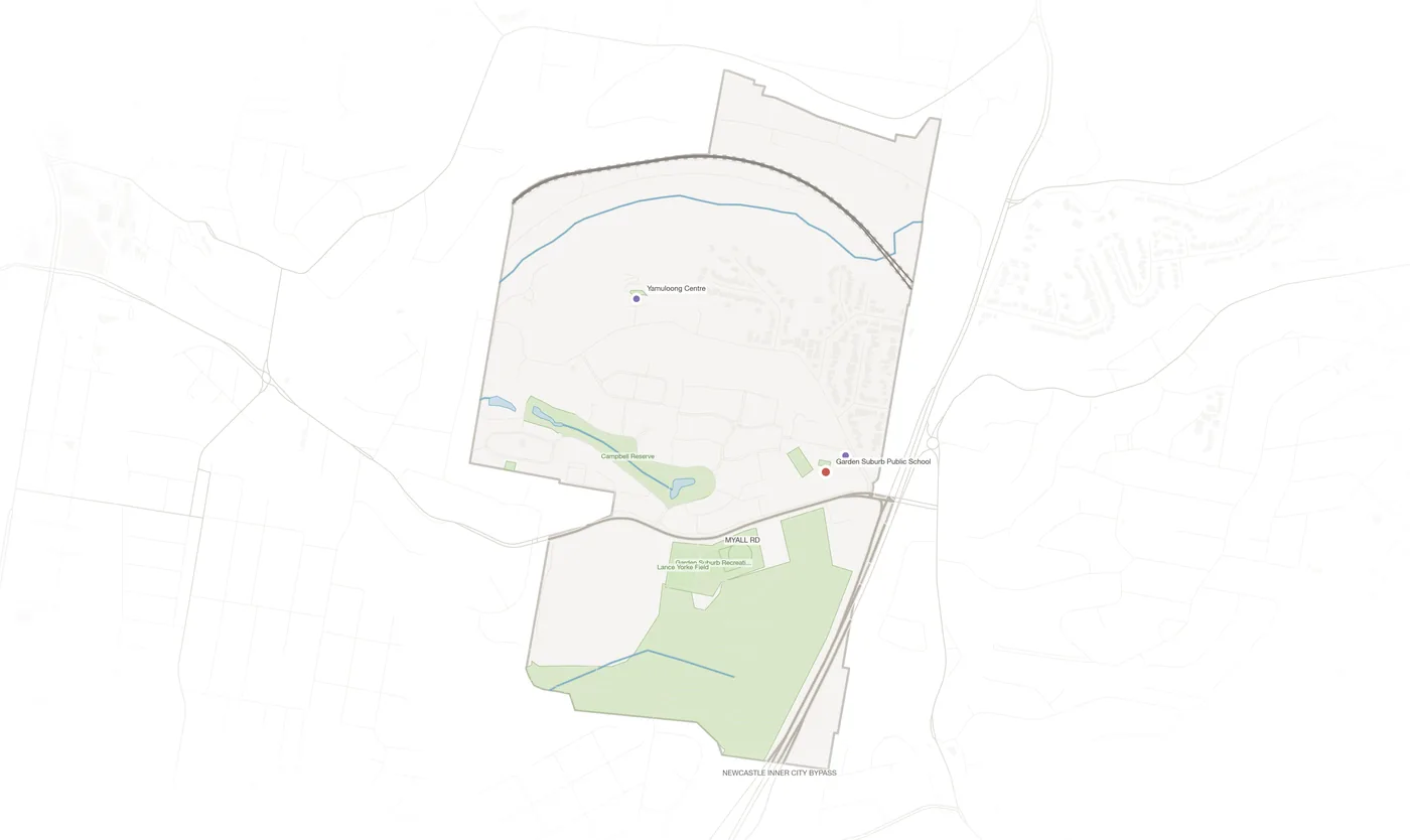 Garden Suburb urban fabric map