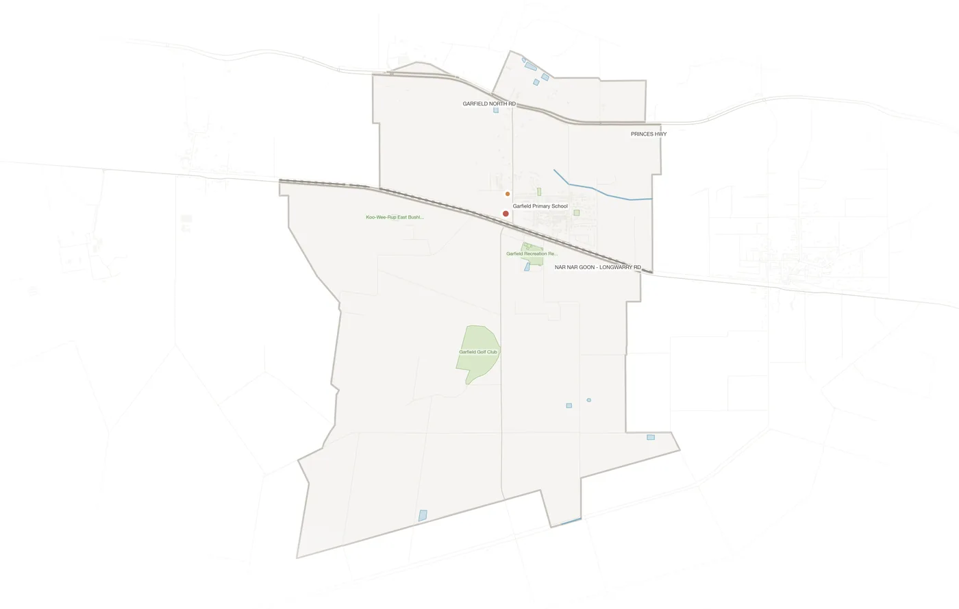 Garfield urban fabric map