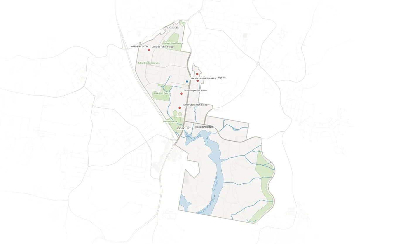 Gateshead urban fabric map