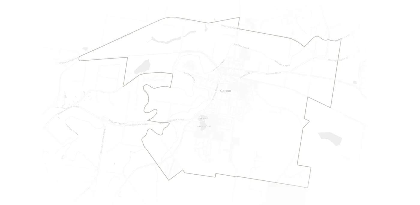 Gatton urban fabric map