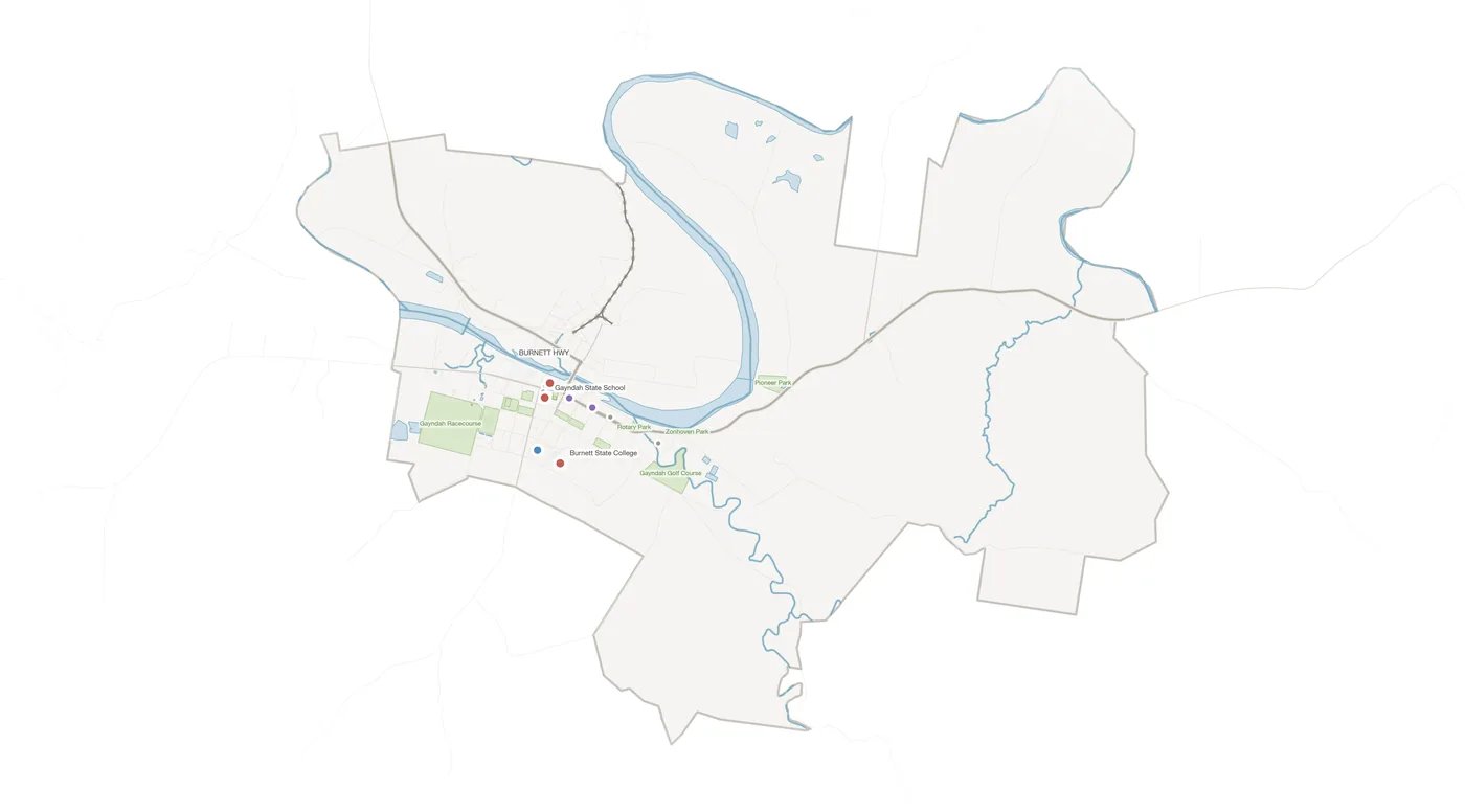 Gayndah urban fabric map