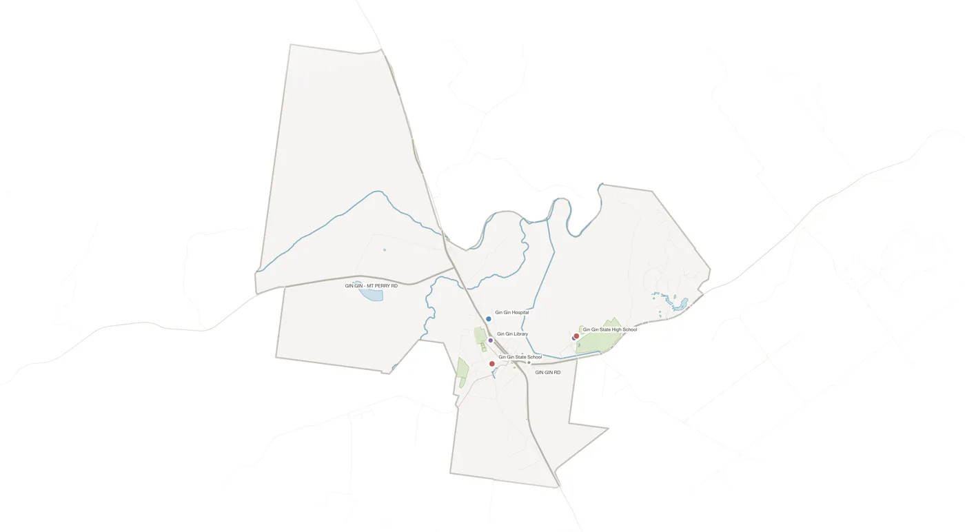 Gin Gin urban fabric map