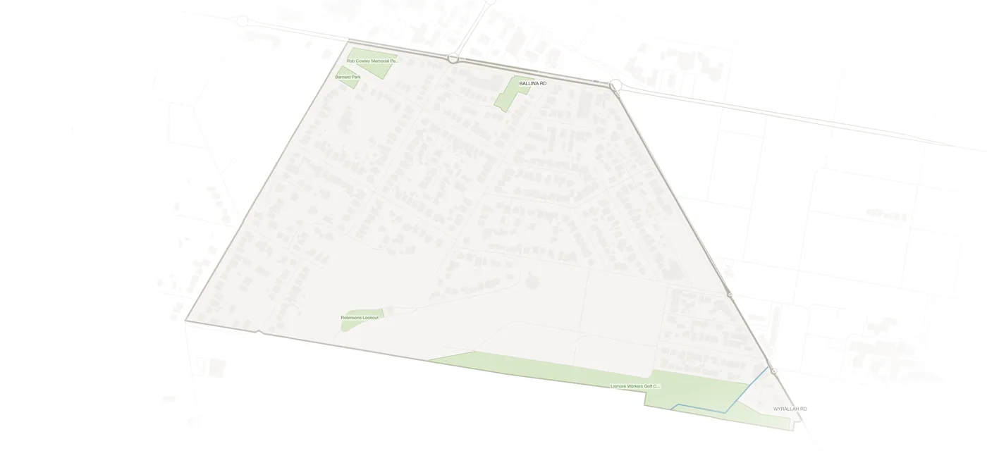 Girards Hill urban fabric map