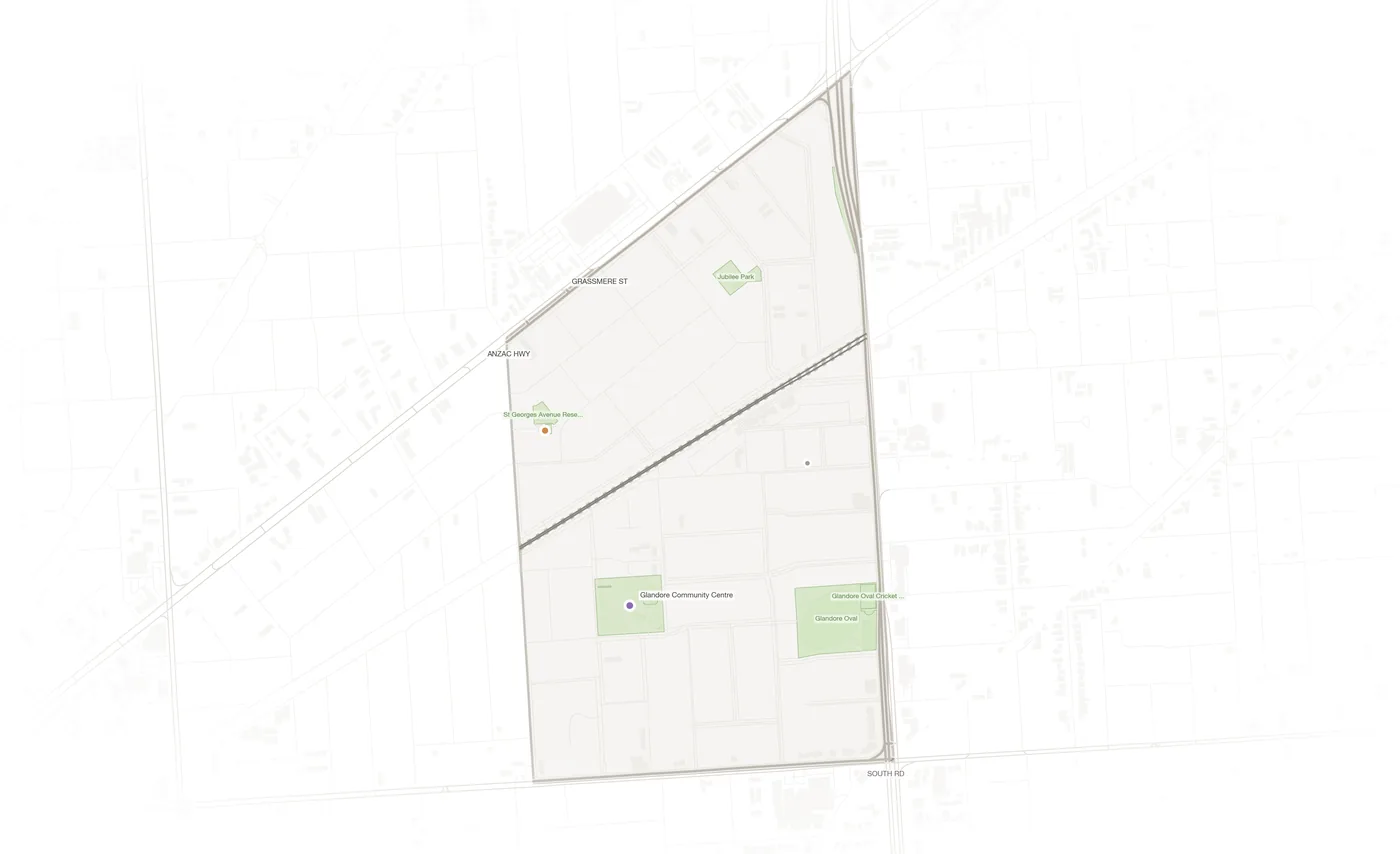 Glandore urban fabric map