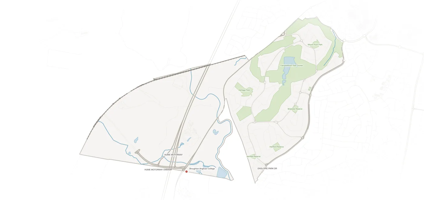 Glen Alpine urban fabric map