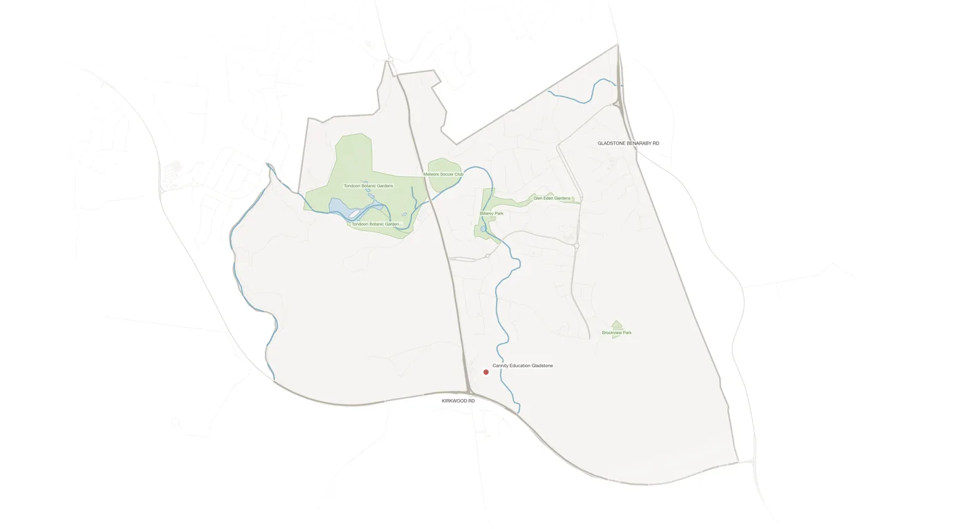 Glen Eden urban fabric map