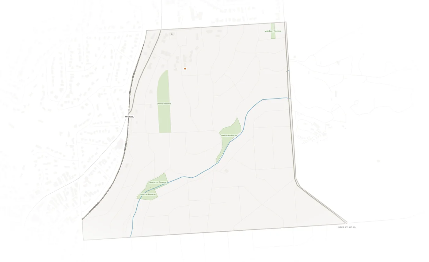 Glenalta urban fabric map